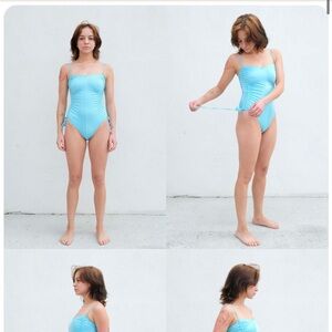 NU SWIM NWT Disco Suit - Sky (Large)